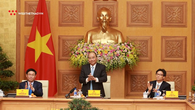 Chùm ảnh: ĐT Việt Nam được vinh danh tại Phủ Thủ tướng sau chiến tích vô địch AFF Suzuki Cup 2018 - Ảnh 5.