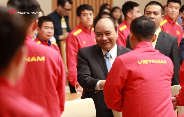 Chùm ảnh: ĐT Việt Nam được vinh danh tại Phủ Thủ tướng sau chiến tích vô địch AFF Suzuki Cup 2018 - Ảnh 4.