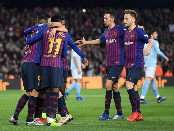 Barcelona khiến CĐV sướng tột độ khi cân bằng kỷ lục ghi bàn ở mùa giải ăn 4 của Guardiola - Ảnh 3.