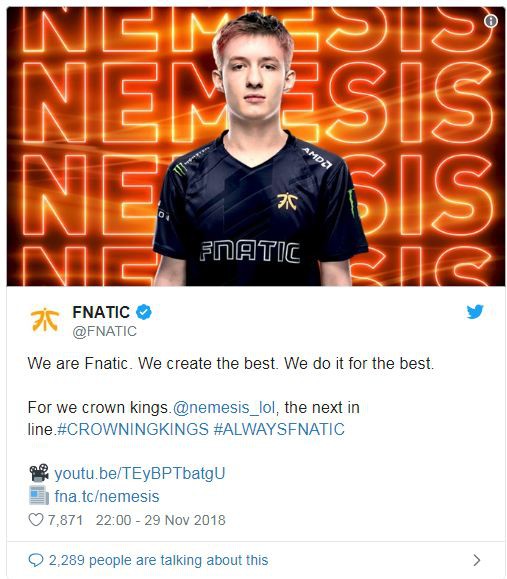 Fnatic Nemesis: Caps là người đi đường giữa tốt nhất mà tôi muốn đối mặt - Ảnh 1.