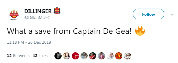 CĐV Man Utd phát cuồng với pha cứu thua không tưởng của De Gea trước Huddersfield Town - Ảnh 3.
