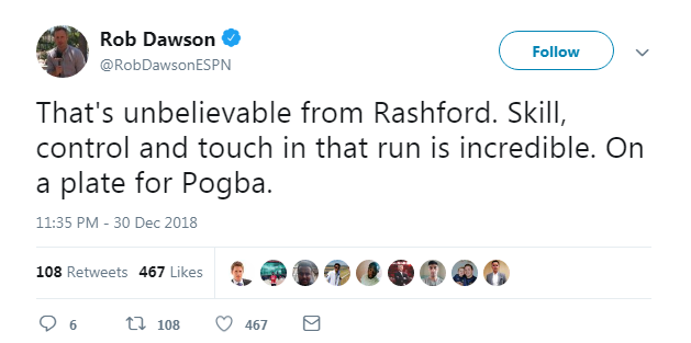 Rashford hoá Ronaldinho với kỹ thuật Flip Flap kiến tạo cho Pogba mở tỷ số trước Bournemouth - Ảnh 8.