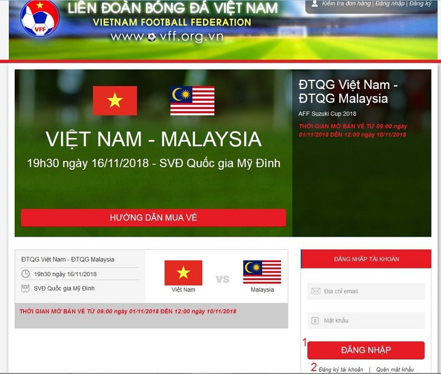 Mua vé xem chung kết AFF Cup 2018 ở đâu, ngày nào và giá tiền? - Ảnh 1.