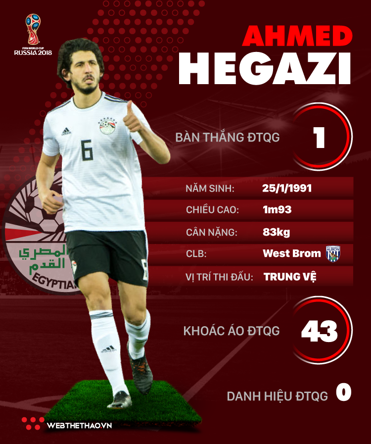 Thông tin cầu thủ Ahmed Hegazi của ĐT Ai cập dự World Cup 2018 - Ảnh 1.
