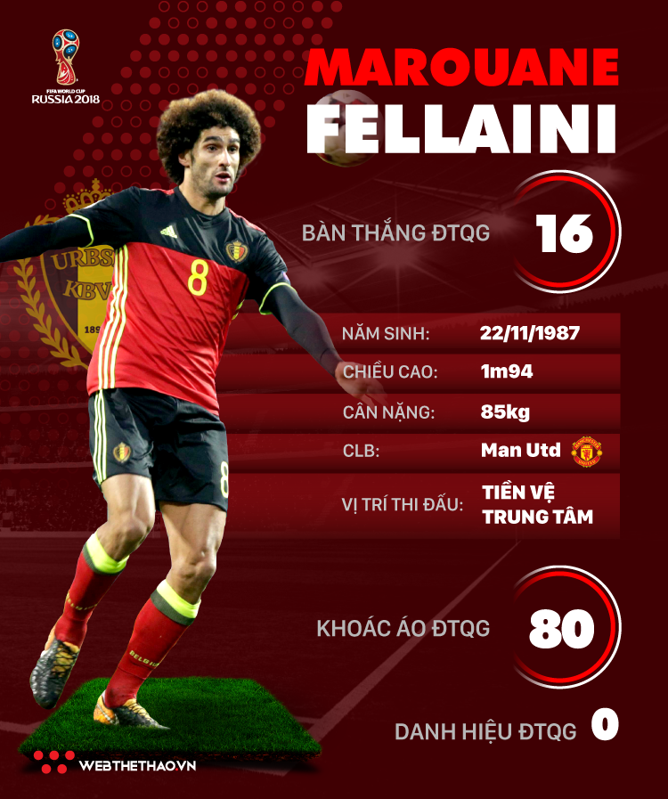 Thông tin cầu thủ Marouane Fellaini của ĐT Bỉ dự World Cup 2018 - Ảnh 1.