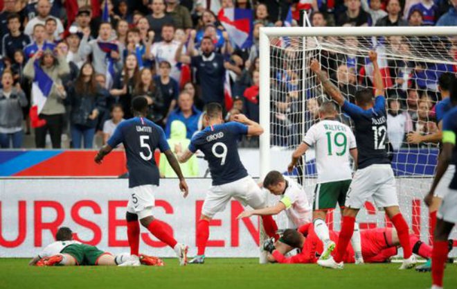 GHQT: Song sát Giroud - Fekir nổ súng giúp Pháp dứt điểm CH Ireland trong 3 phút  - Ảnh 2.