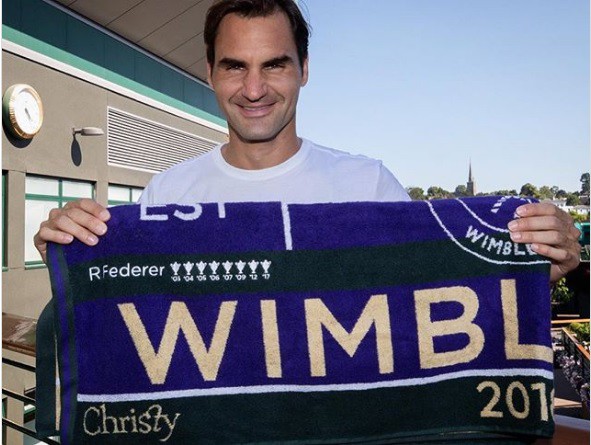 Đến Wimbledon 2018 xài khăn lau Federer phiên bản giới hạn - Ảnh 1.