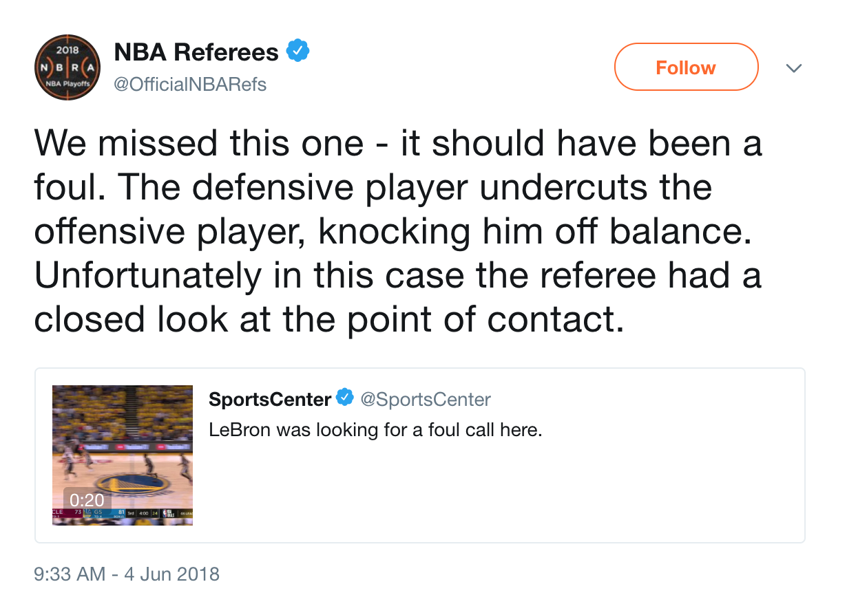 CHÍNH THỨC: Trọng tài xác nhận đã mắc lỗi trong tình huống LeBron James bị Stephen Curry cắt chân - Ảnh 2.