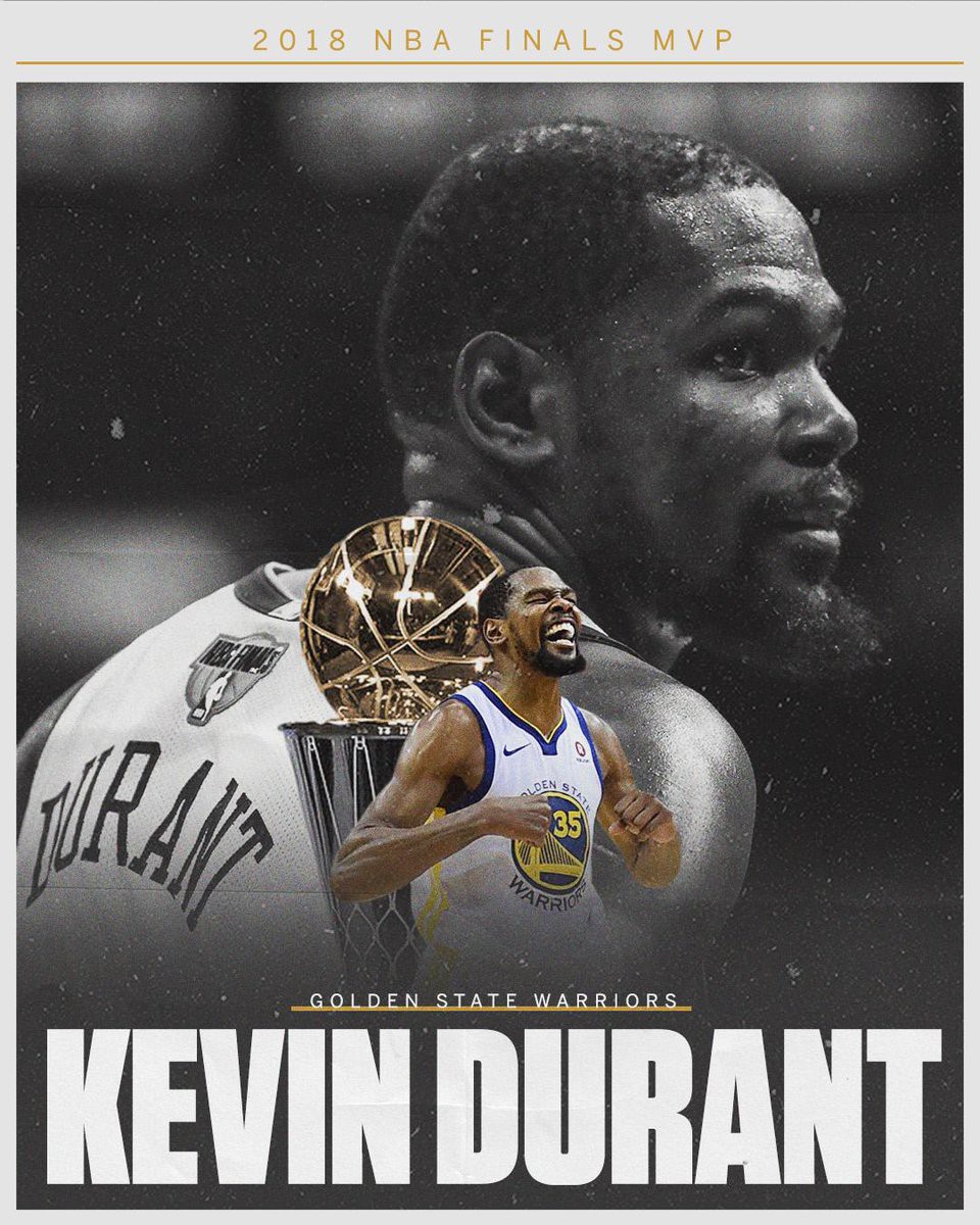 Lập Triple-Double trong Game 4, Kevin Durant xuất sắc đoạt NBA Finals MVP năm thứ hai liên tiếp - Ảnh 2.