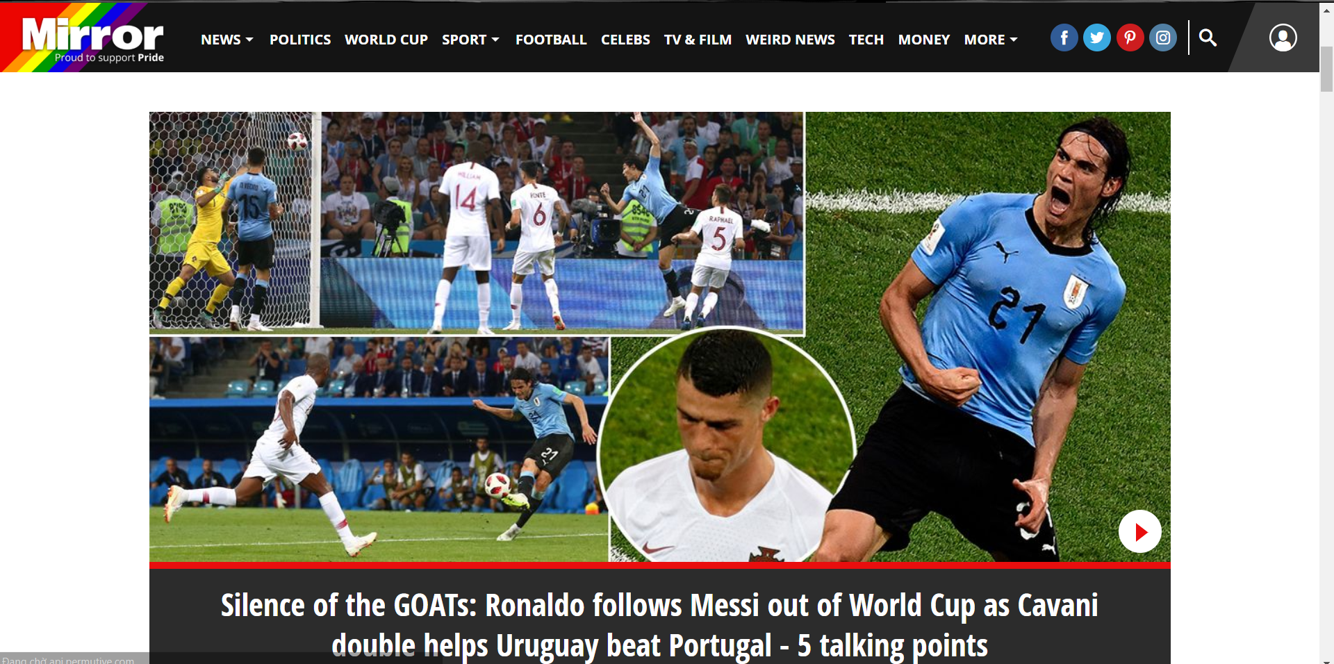 Truyền thông thế giới phản ứng thế nào khi Ronaldo - Messi cùng xách vali về nước? - Ảnh 2.