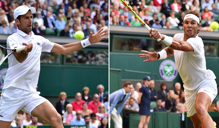 Bán kết Wimbledon 2018: Đại chiến Nadal - Djokovic tạm hoãn khi Nole thắng thế lúc... 11h đêm - Ảnh 1.