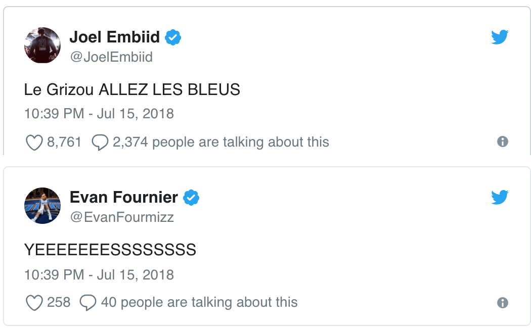 Sống lại phản ứng của các cầu thủ NBA khi Pháp đánh bại Croatia tại Chung kết World Cup 2018 - Ảnh 8.