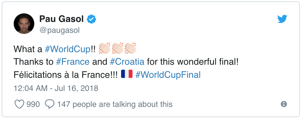 Sống lại phản ứng của các cầu thủ NBA khi Pháp đánh bại Croatia tại Chung kết World Cup 2018 - Ảnh 13.