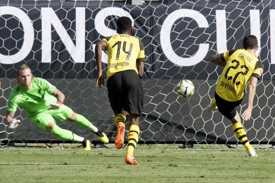 Video: Vắng Salah, Liverpool thua ngược Dortmund trong những phút cuối ở ICC Cup - Ảnh 3.