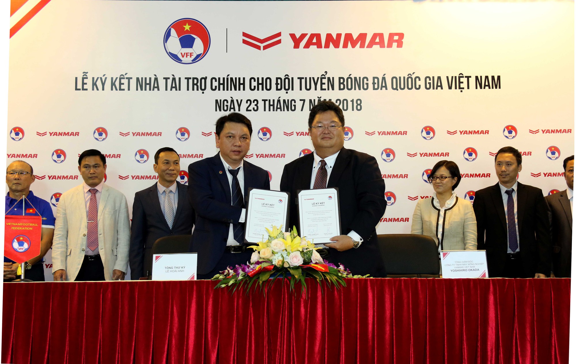Yanmar cam kết đồng hành cùng đội tuyển quốc gia và U23 Việt Nam tới 2021 - Ảnh 1.