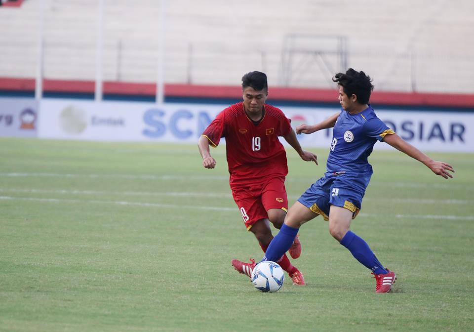 Thắng đậm Philippines, U19 Việt Nam dẫn đầu bảng A VCK U19 ĐNÁ 2018 - Ảnh 1.