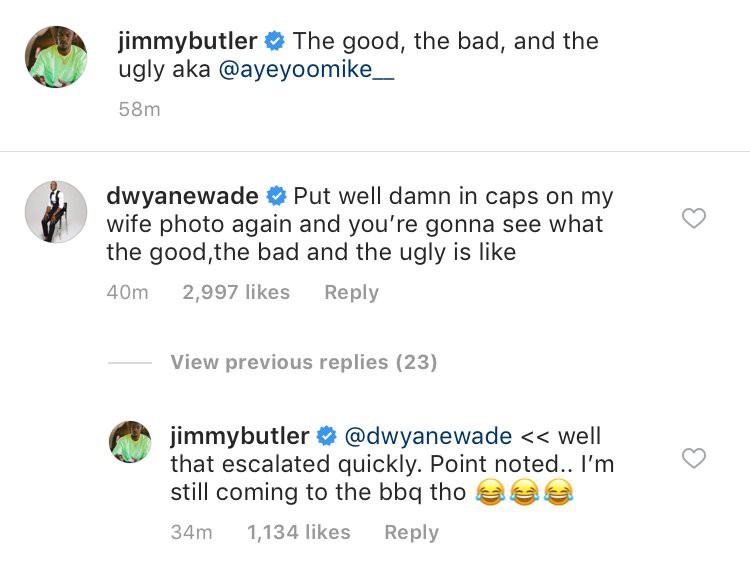 Dwyane Wade thách Jimmy Butler thả thính vợ mình lần nữa - Ảnh 2.