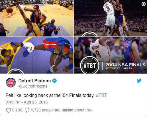 Trong khi cả NBA đều ăn mừng sinh nhật Kobe Bryant thì Detroit Pistons lại troll anh - Ảnh 1.