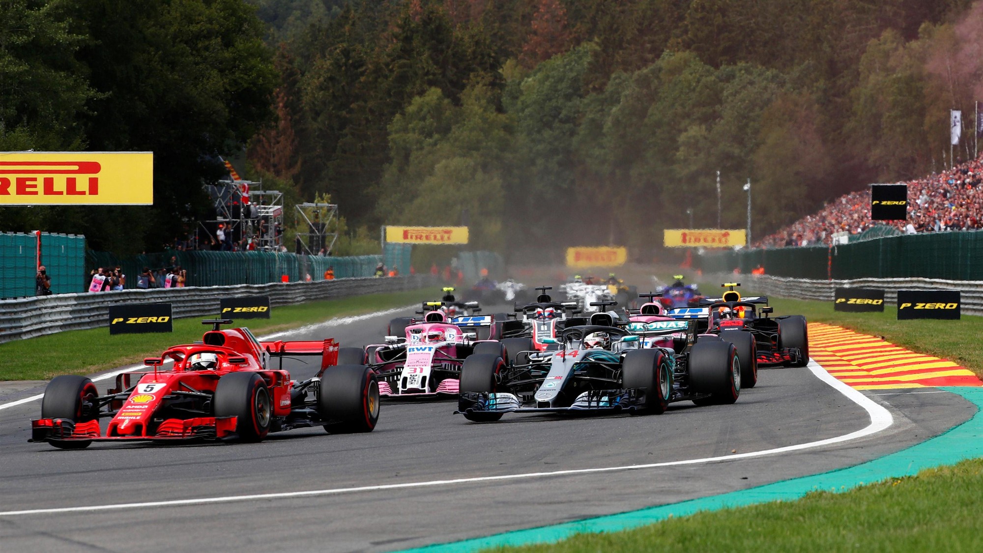 Belgian GP 2018: Vettel xuất sắc lên ngôi trong ngày tai nạn liên hoàn - Ảnh 4.