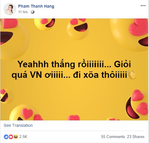 Nghệ sĩ Việt hò nhau đi bão ăn mừng Olympic Việt Nam vào bán kết ASIAD 2018 - Ảnh 4.