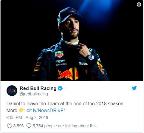 Daniel Ricciardo gây sốc làng F1 khi tuyên bố chia tay Red Bull để gia nhập Renault - Ảnh 4.