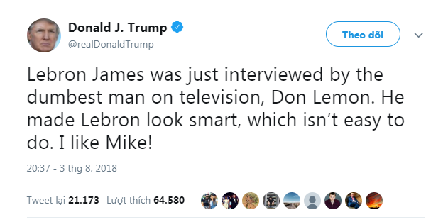 Tổng thống Donald Trump cho rằng Michael Jordan bá hơn LeBron James - Ảnh 2.