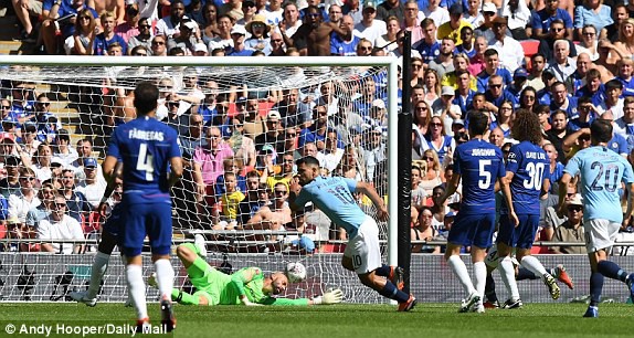 Video: Aguero lập kỳ tích 200 bàn, Man City hạ Chelsea giành Siêu Cúp Anh - Ảnh 1.
