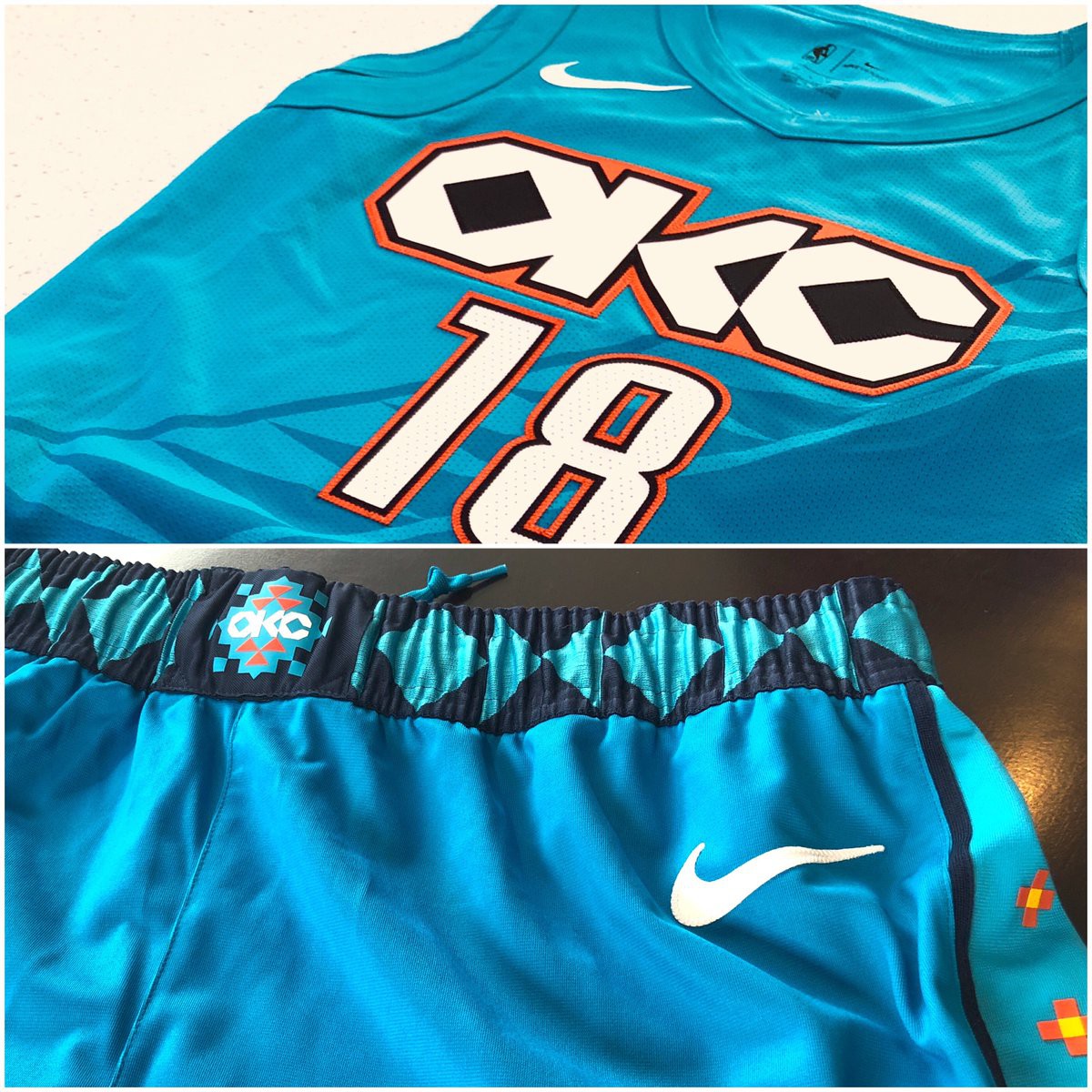 Lộ ảnh áo đấu City Edition mới toanh và cực đẹp của Oklahoma City Thunder - Ảnh 2.