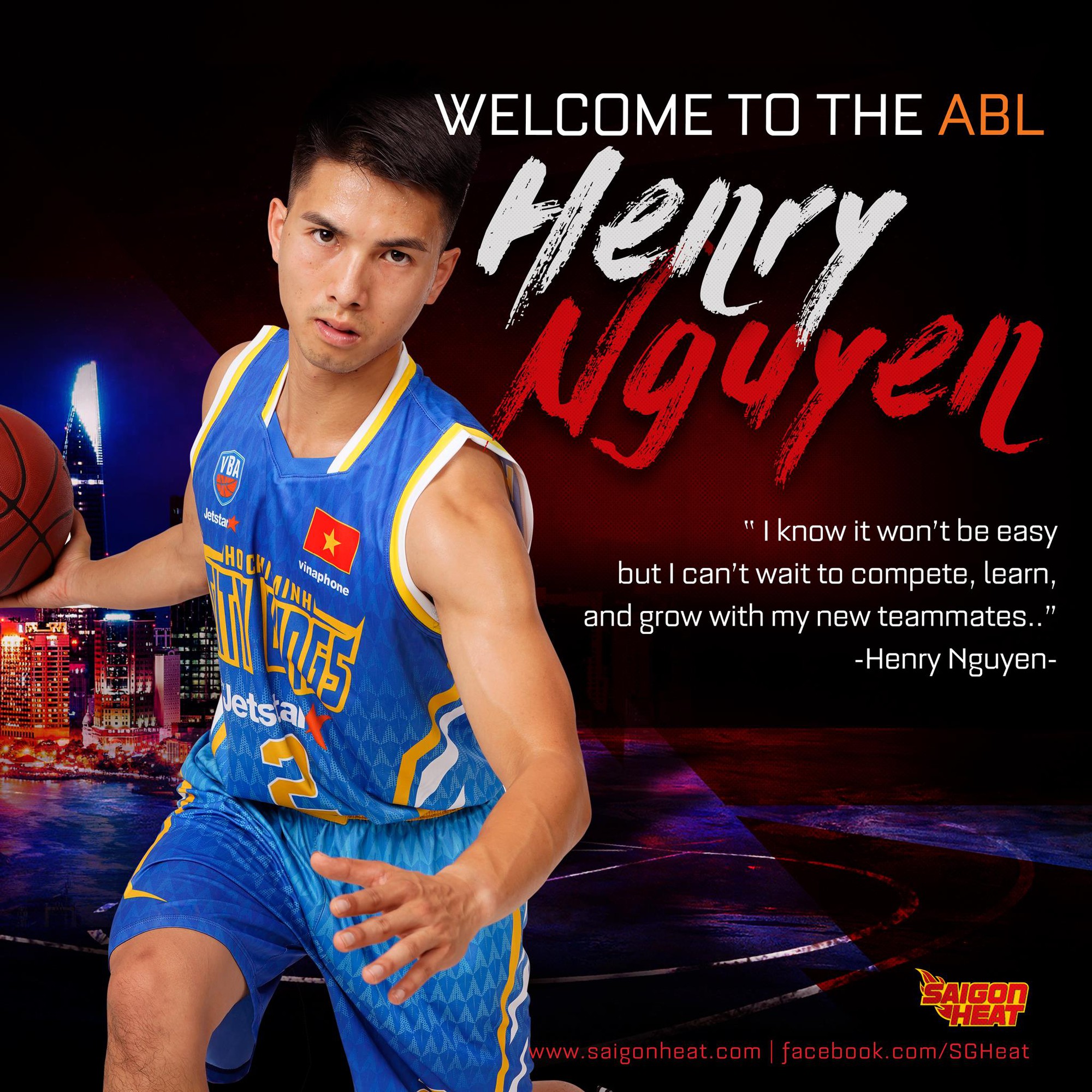 Xạ thủ với kỷ lục ném 3 điểm Henry Nguyễn chính thức gia nhập Saigon Heat để thi đấu tại ABL - Ảnh 1.