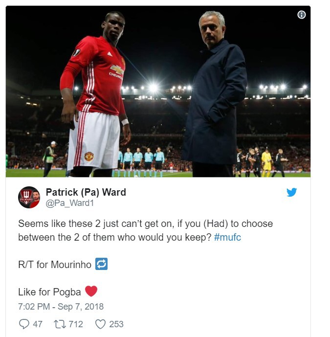 CĐV M.U đang ngả về phe nào trong cuộc nội chiến 2 mùa giữa Pogba và Mourinho? - Ảnh 3.