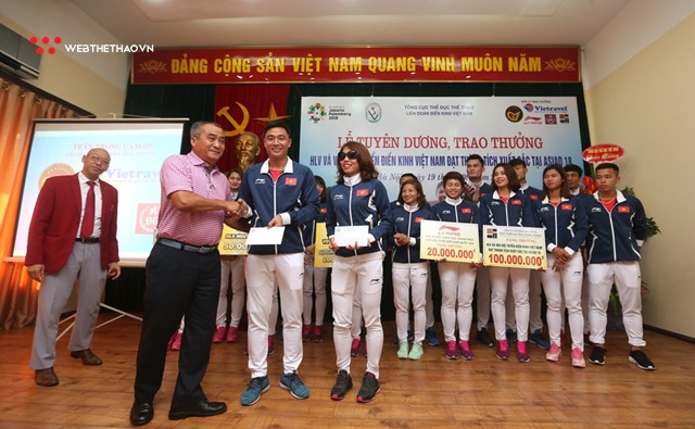LĐĐK trao thưởng ASIAD: Thầy trò Bùi Thị Thu Thảo nhận 250 triệu từ Vietravel - Ảnh 3.