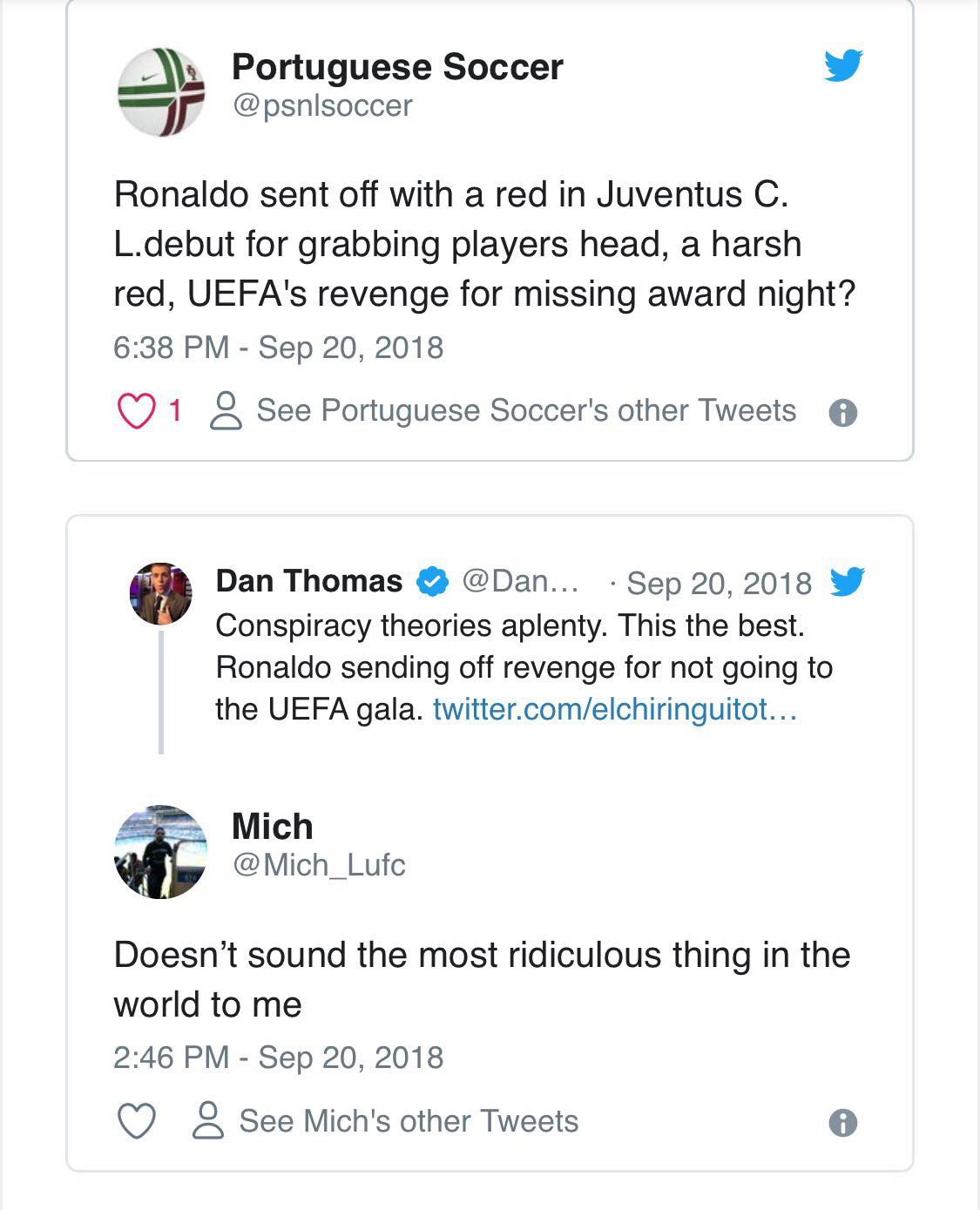 Fan tin rằng Ronaldo bị thẻ đỏ như sự trừng phạt của UEFA vì đã thất hứa? - Ảnh 3.