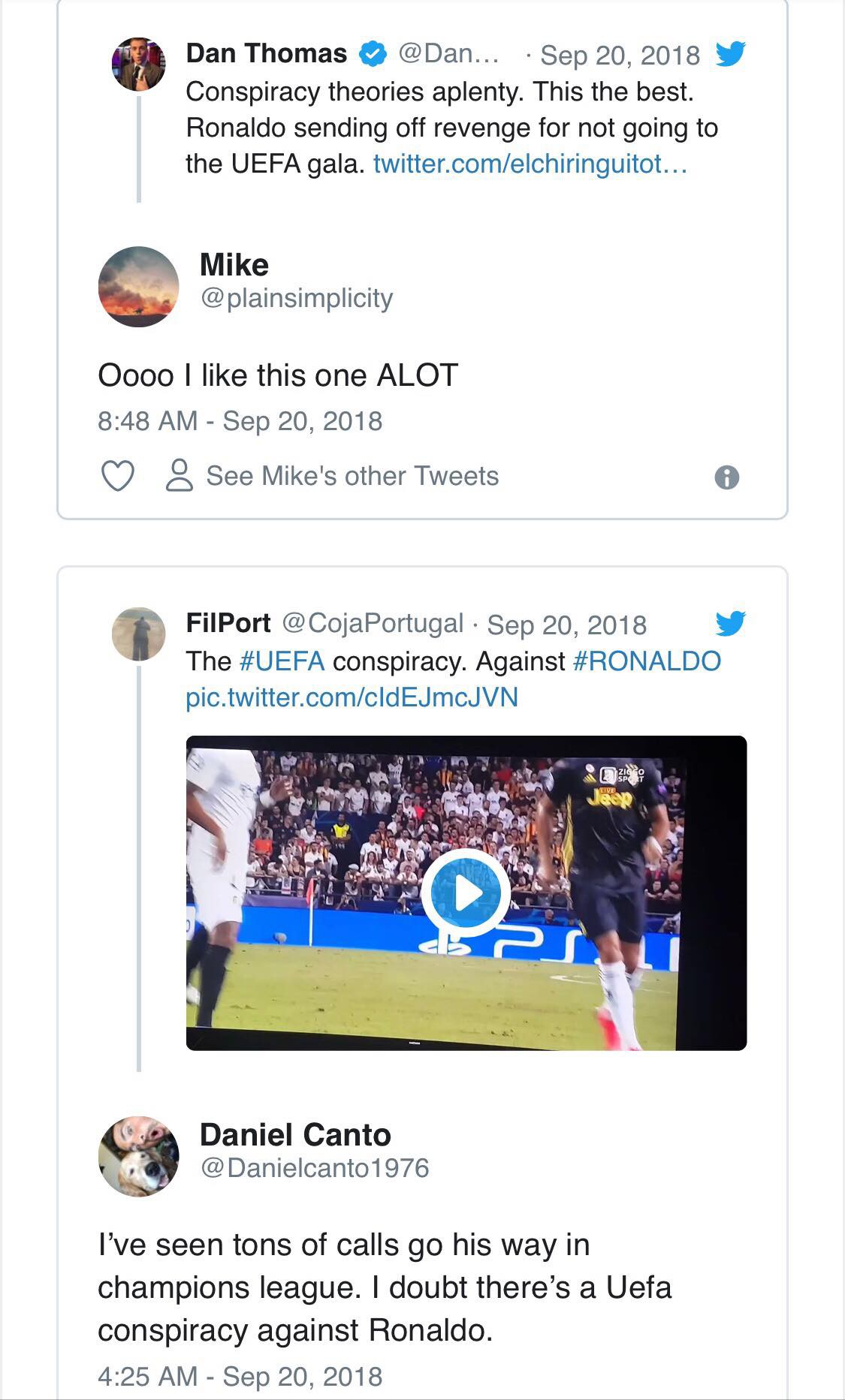 Fan tin rằng Ronaldo bị thẻ đỏ như sự trừng phạt của UEFA vì đã thất hứa? - Ảnh 1.