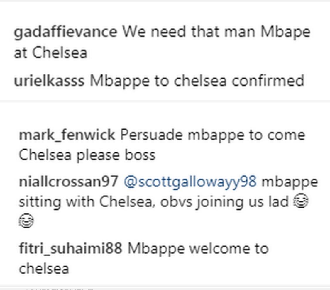 Fan Chelsea phấn khích với bức ảnh Mbappe chụp cùng Kante, Hazard - Ảnh 3.