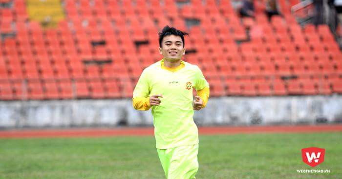 Hoàng Nam đối mặt với nhiều thử thách ở đội bóng mới nhưng cậu vượt qua bằng khao khát được thi đấu tại V.League thường xuyên. Hình Ảnh: Trung Thu.