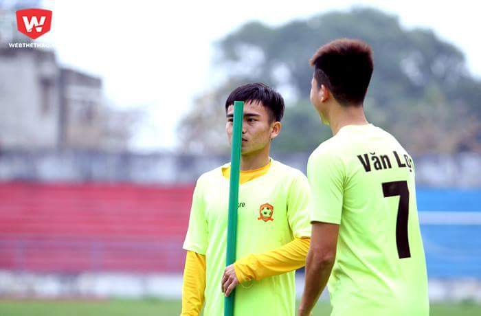 Lương Hoàng Nam là cầu thủ thấp nhất tại CLB Hải Phòng trong mùa giải 2018. Hình ảnh: Trung Thu. 