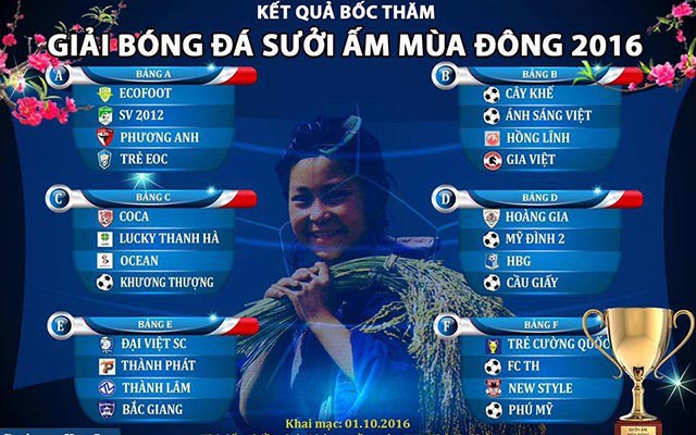 Điểm danh dàn sao phủi dự Sưởi ấm mùa đông 2016