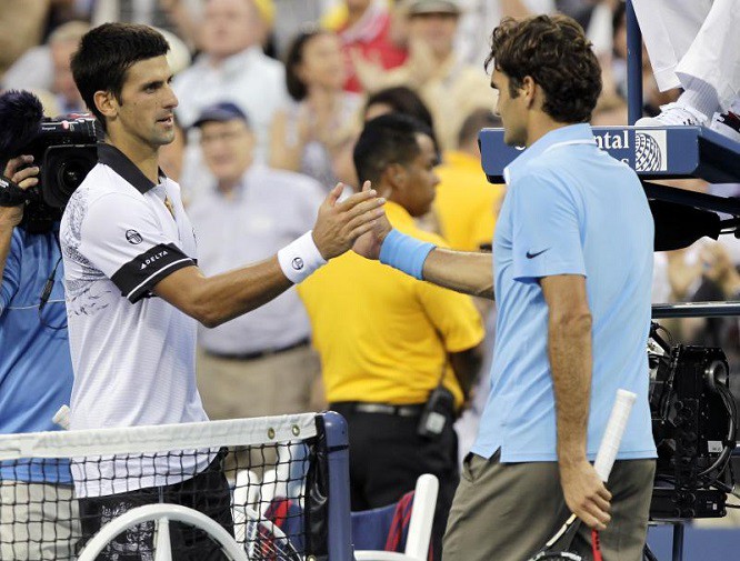 Djokovic xuất sắc cứu 2 match point trước Federer ở US Open 2010