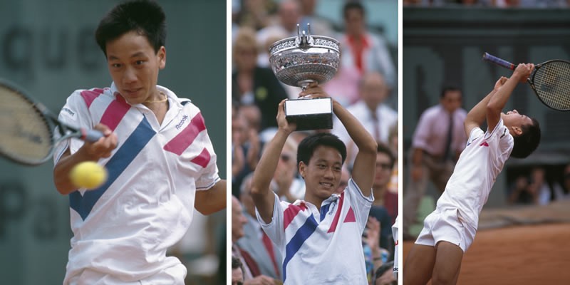  Michael Chang với chức vô địch lịch sử tại Roland Garros 1989