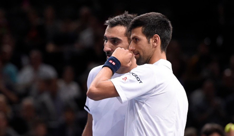 Djokovic cùng người đồng hương Zimonjic để thua ở vòng 1 nội dung đôi nam Paris Masters