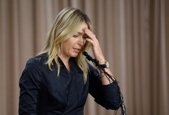 Sharapova tiết lộ dương tính với chất cấm trong buồi họp báo