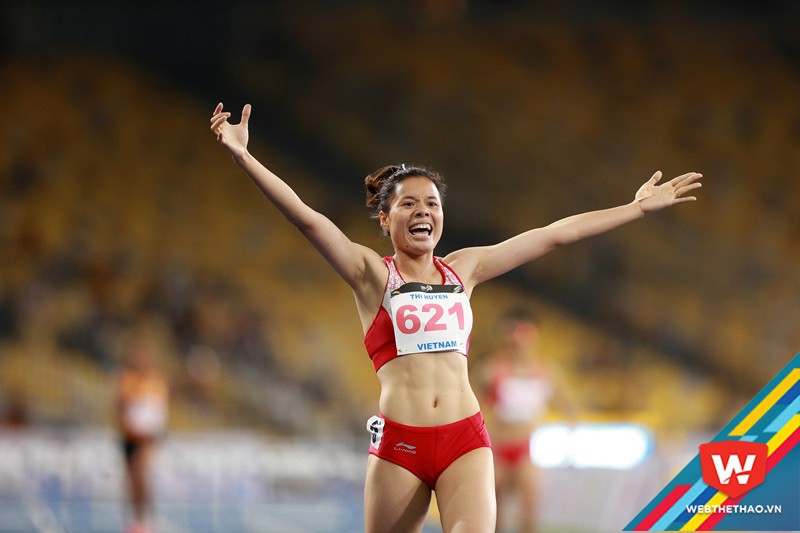 Nguyễn Thị Huyền phá kỷ lục SEA Games ở nội dung 400m rào nữ