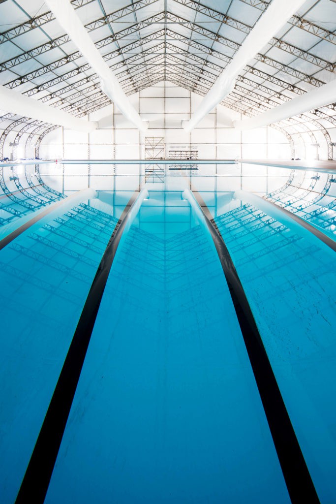 Hồ bơi lớn tại Olympics Aquatics được sửa thành 2 bể nhỏ