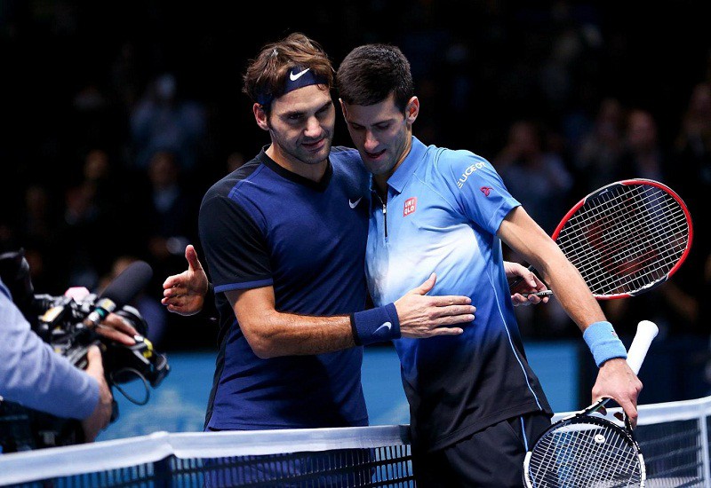Federer và Djokovic trong trận chung kết ATP World Tour Finals 2015
