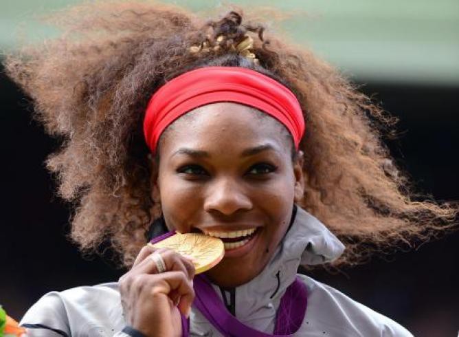 Serena với tấm HCV nội dung đơn ở Olympic London 2012