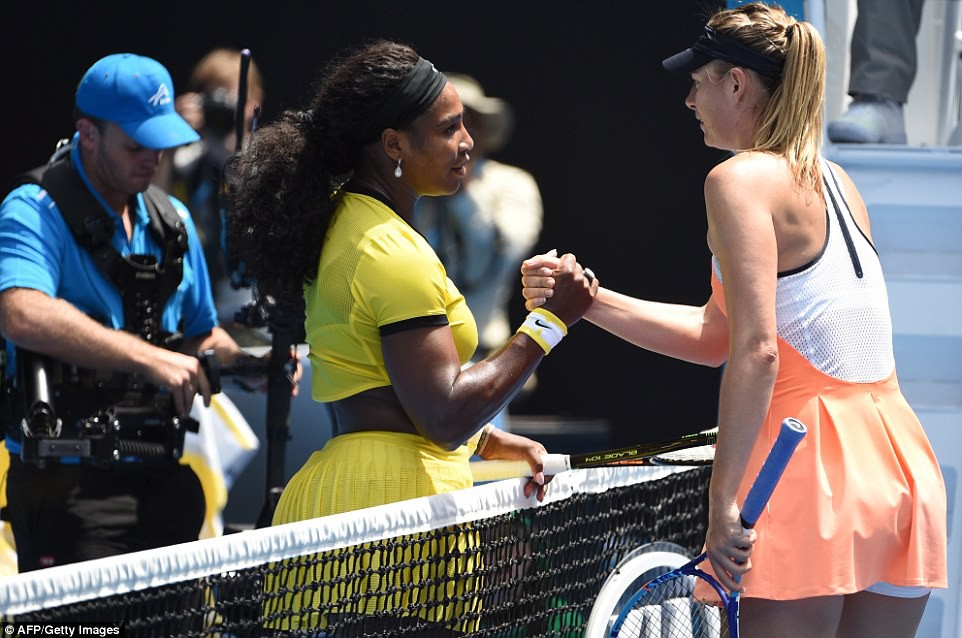 Sharapova và Serena tại Australian Open 2016