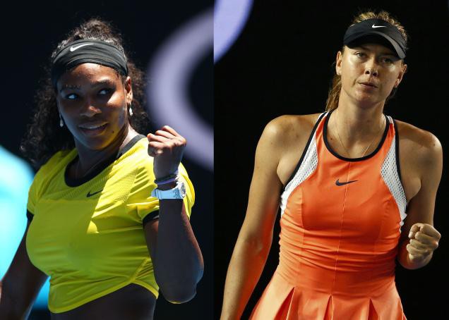 Serena kiếm tiền giỏi hơn Sharapova trong năm qua