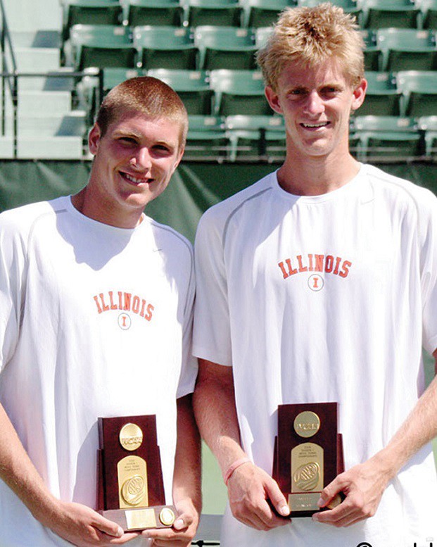 Anderson vô địch đôi nam NCCA 2005 cùng đồng đội Ryan Rowe trong màu áo trường Illinois