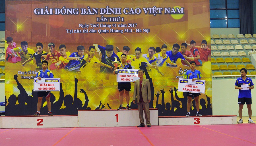 Lê Tiến Đạt giành chức vô địch giải bóng bàn đỉnh cao Việt Nam 2016