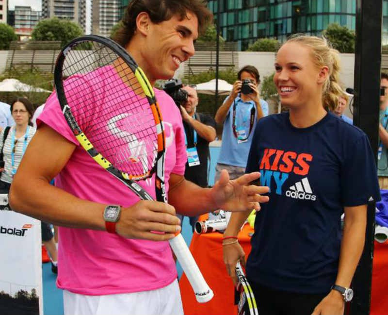 Nadal và Wozniacki đều đang sử dụng vợt của Babolat